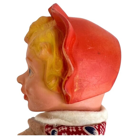 Vintage Mr Rogers Red Riding Hood Hand Puppet Doll Toy Punch & Judy Made Germany - Picture 3 of 6